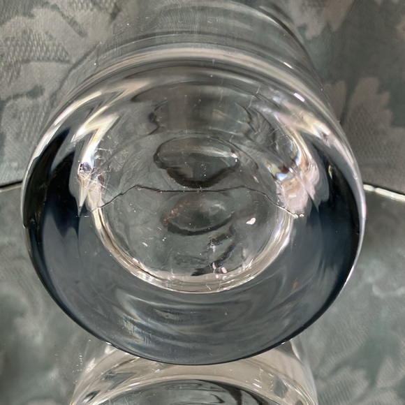 VINTAGE QUEENS LUSTERWARE Z MONOGRAM SILVER SCROLLS & TOP 8oz BARWARE - Picture 7 of 12